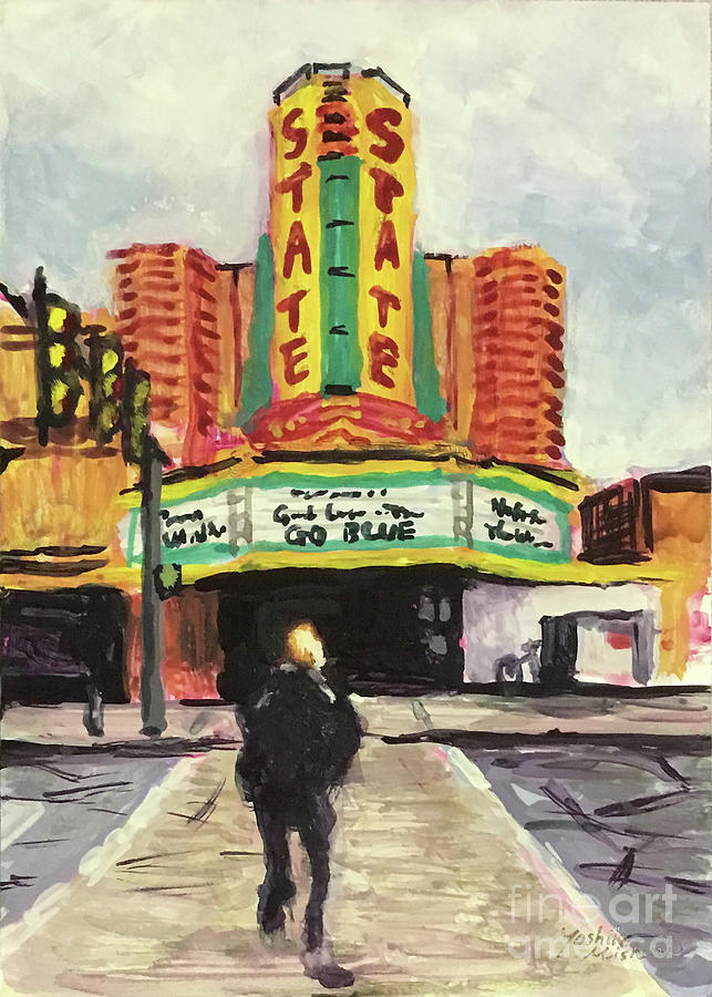 The State Theater Ann Arbor Painting by Yoshiko Mishina
