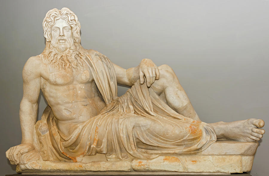 The Statue of Oceanus in Vatican museum Photograph by Marek Poplawski