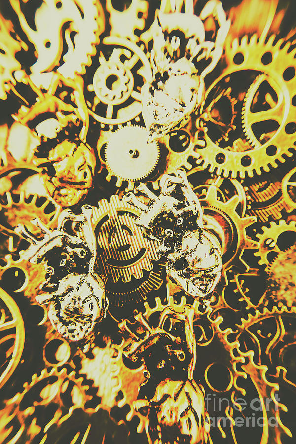 The steampunk heart design Photograph by Jorgo Photography