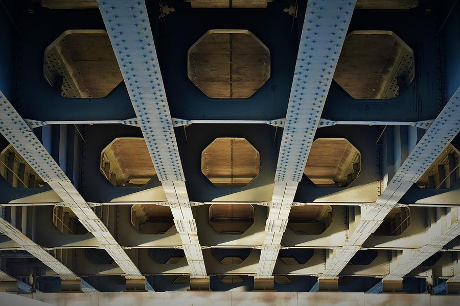 The Steel and Design of a Bridge Photograph by Mark Mitchell