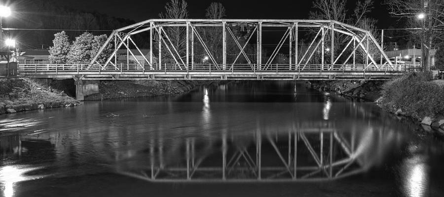 The Steel Bridge in Black and White Photograph by Greg and Chrystal Mimbs