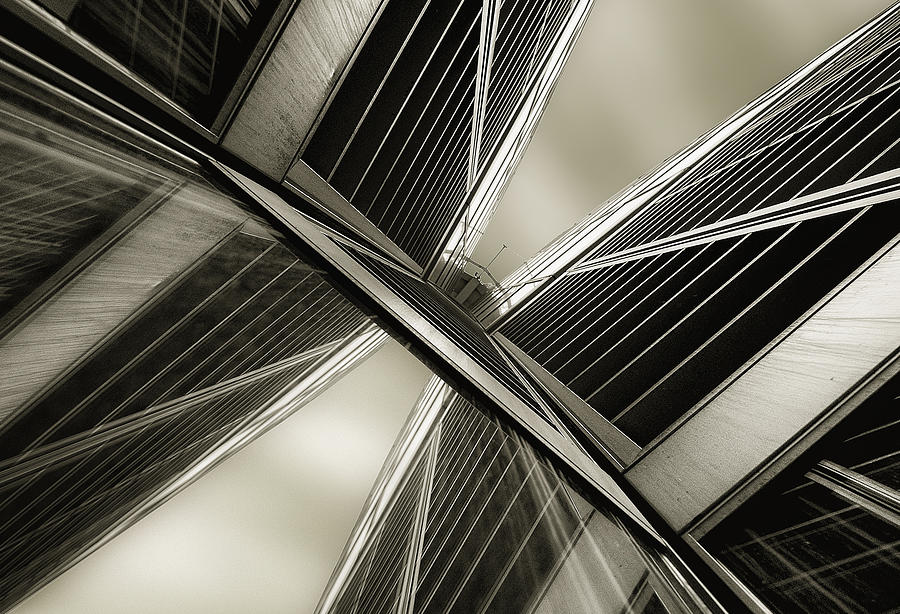 Architecture Photograph - The Steel Butterfly by Corrado Chiozzi