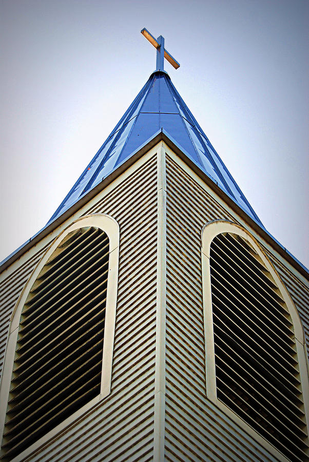 Church Photograph - The Steeple at Peace Church by Cricket Hackmann