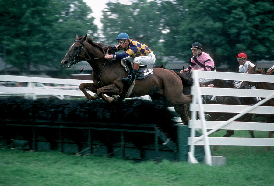 The Steeplechase Photograph by Marc Bittan