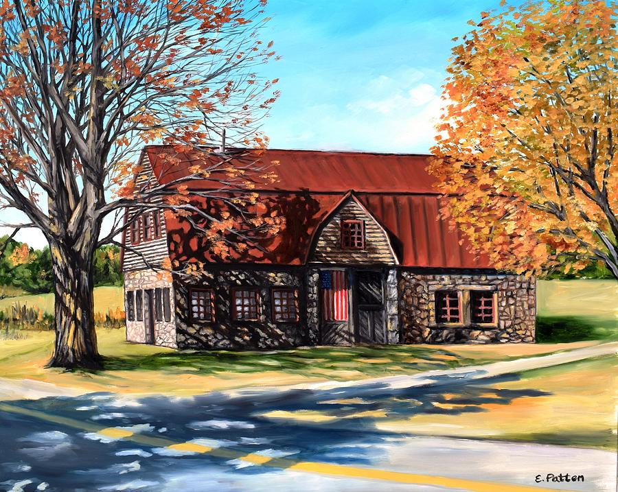 The Stone Barn, Bar Harbor, Maine Painting by Eileen Patten Oliver