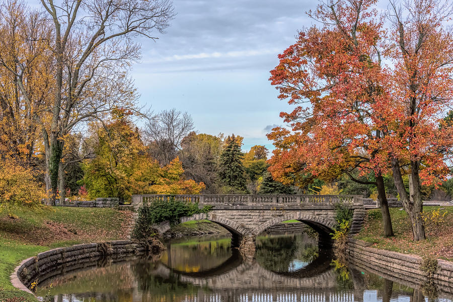 The Stone Bridge At Forest Lawn Photograph by Guy Whiteley