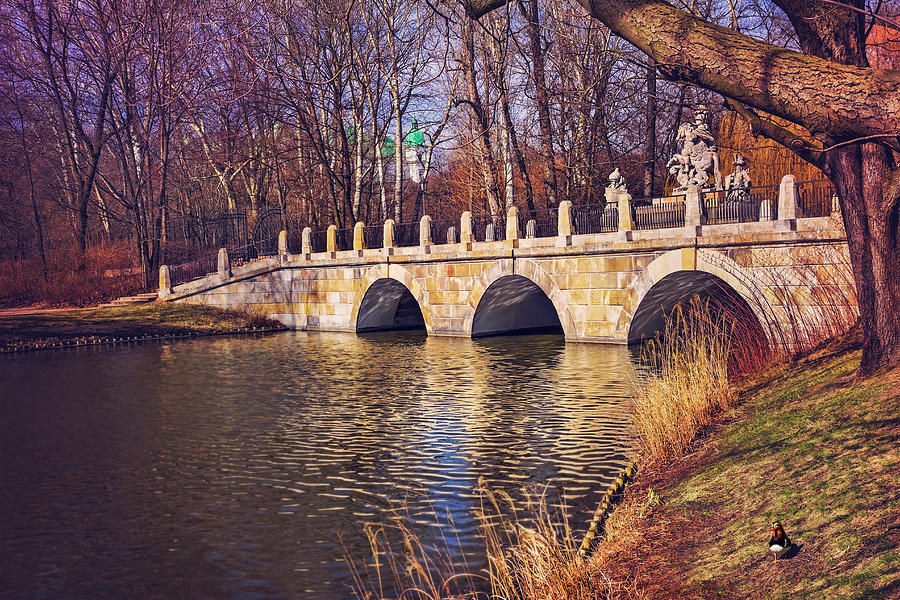 The Stone Bridge in Lazienki Park Warsaw  Photograph by Carol Japp