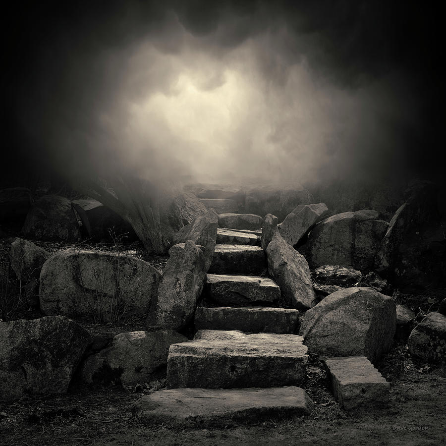 The Stone Steps I Toned Photograph by David Gordon