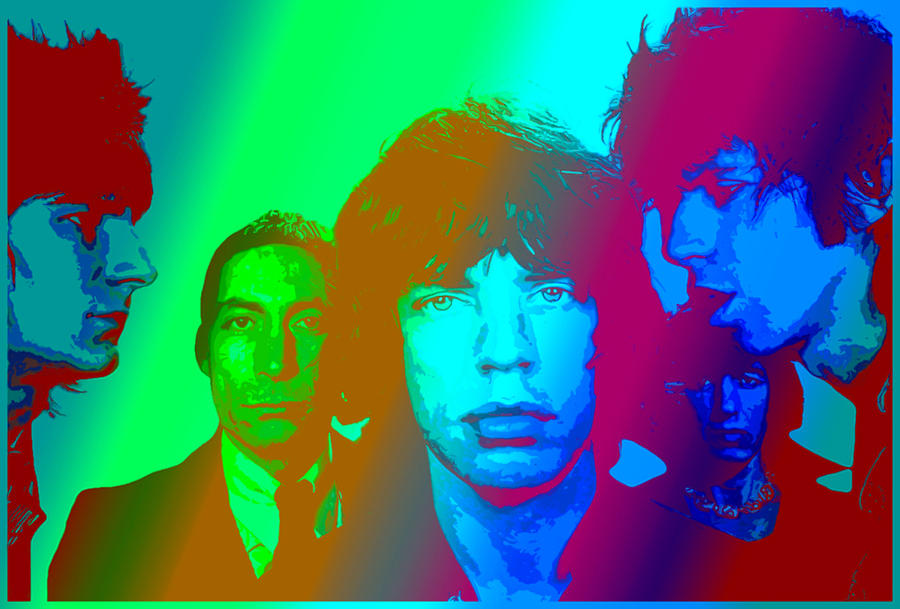 The Rolling Stones Digital Art - The Stones by Martin James