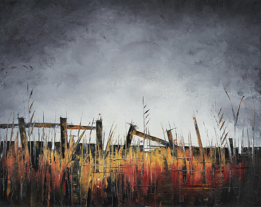 Fields Painting - The Stories Were Left Untold by Carolyn Doe