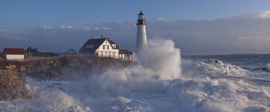 Lighthouse Photograph - The Storm by David Bishop