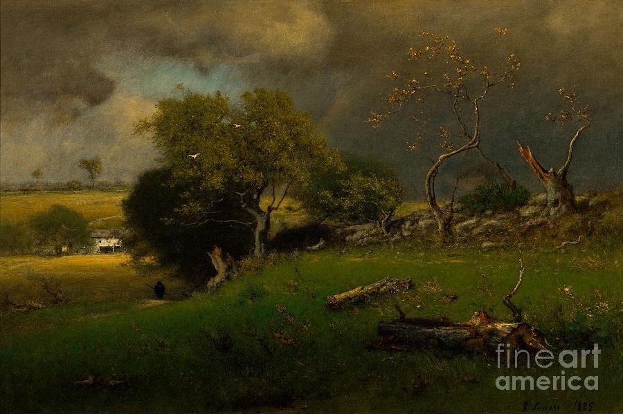 The Storm, George Inness Painting by MotionAge Designs