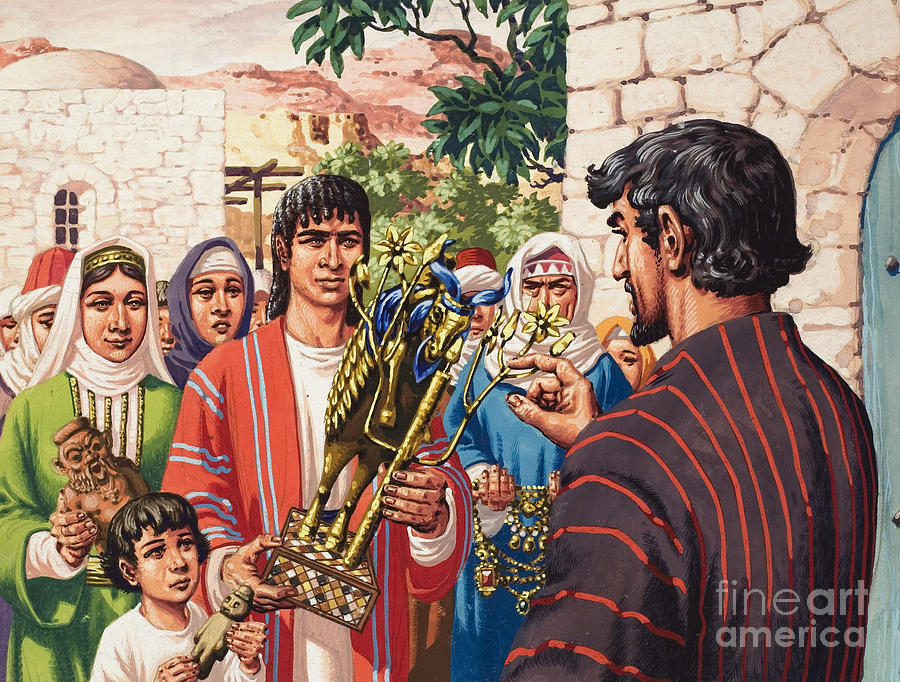Genesis Painting - The Story of Jacob by Pat Nicolle