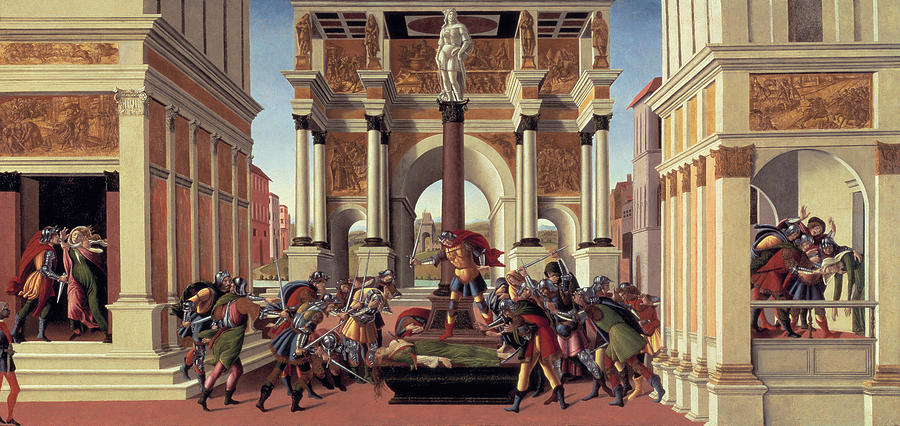 The Story of Lucretia Painting by Sandro Botticelli