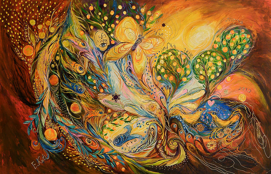 The Story of the Orange Garden Painting by Elena Kotliarker