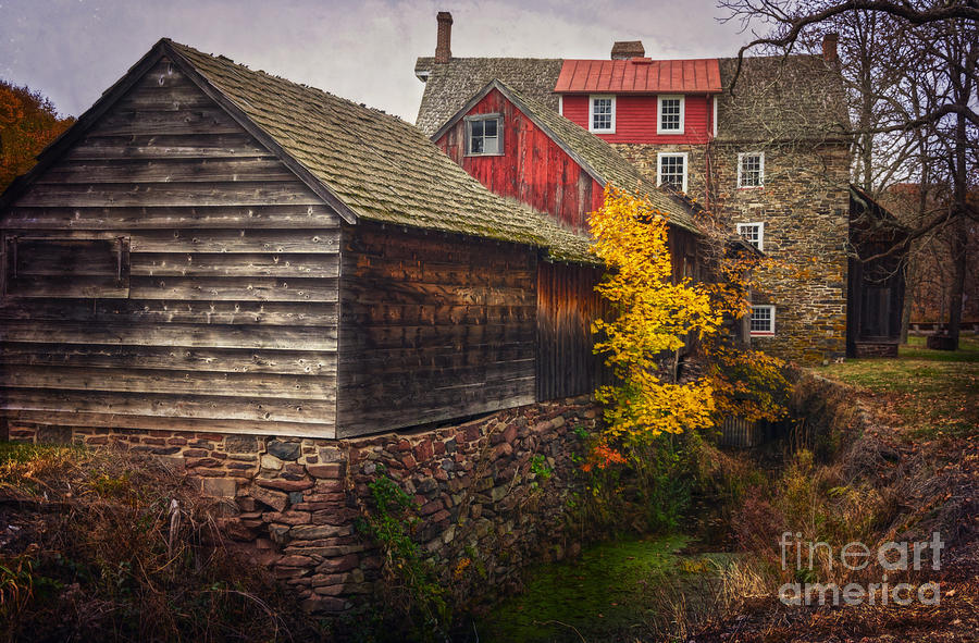 Fall Photograph - The Stover-Meyers Mill by Debra Fedchin