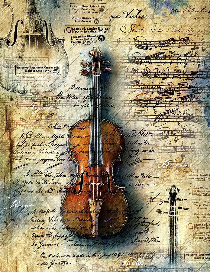 The Stradivarius Digital Art by Gary Bodnar