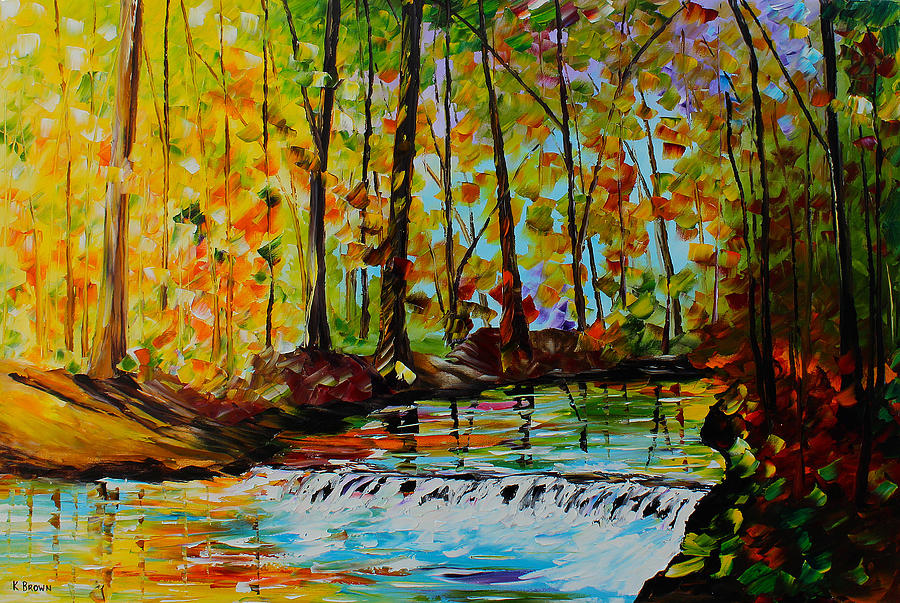 The Stream Painting by Kevin Brown
