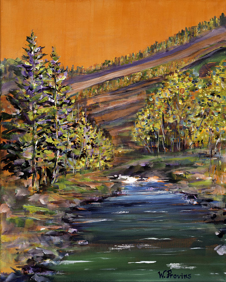 The Stream Painting by Wendy Provins