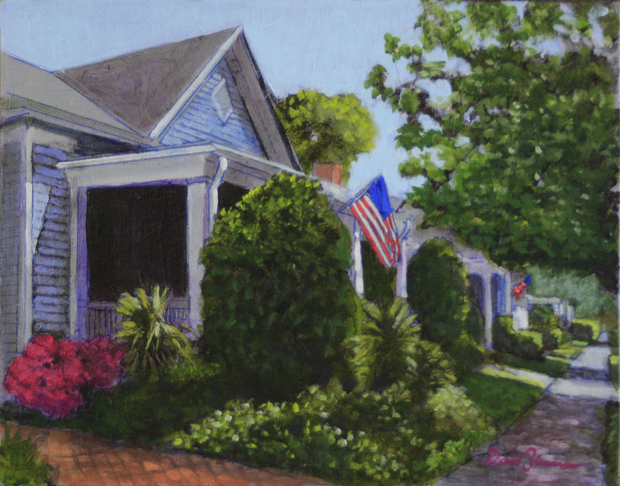 Raleigh North Carolina Painting - The Street Where You Live by David Zimmerman