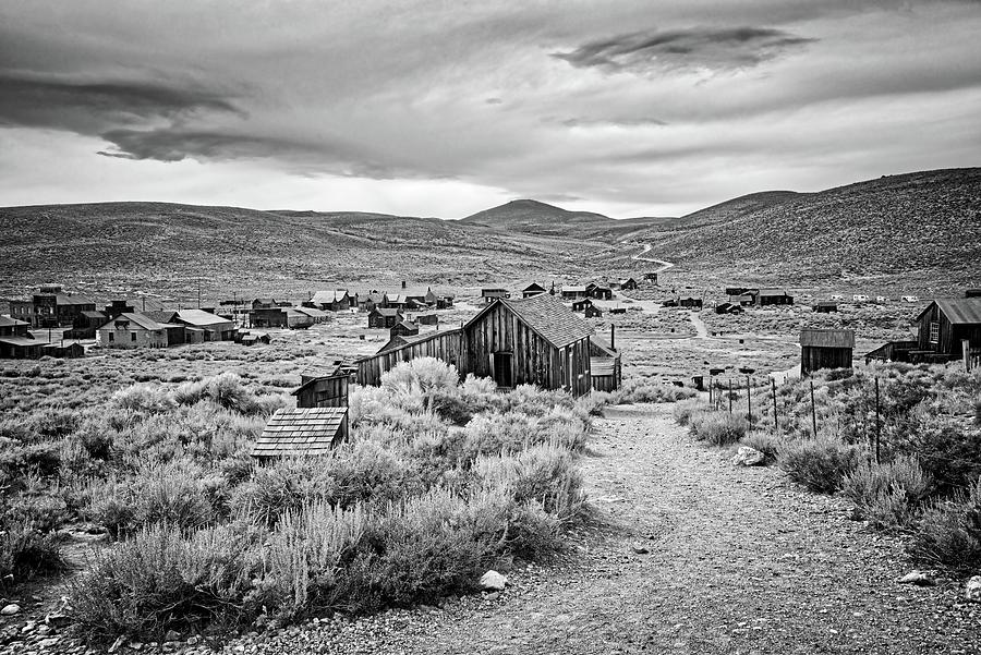 The Streets of Bodie in Black and White Photograph by Lynn Bauer