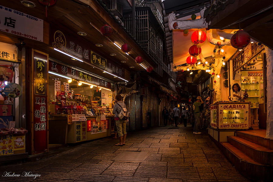 The Streets of Jiufen Photograph by Andrew Matwijec