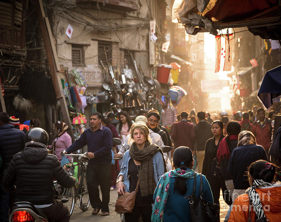 The streets of Kathmandu Photograph by Didier Marti