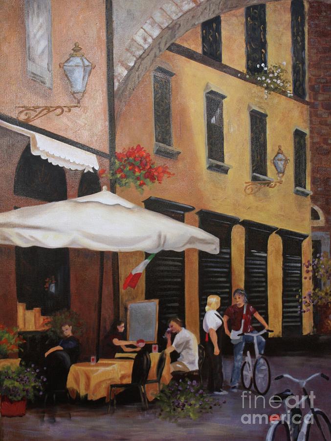 The Streets of Lucca Painting by Barbara Sutton | Fine Art America