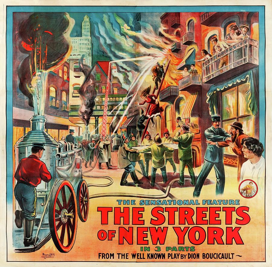 The Streets of New York, 1922 Painting by Vincent Monozlay