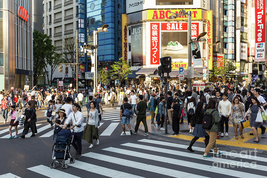 the streets of Shinjuku Photograph by Didier Marti