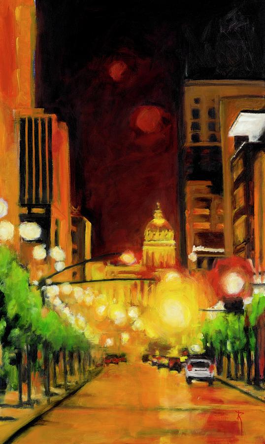 The Streets Run with Crimson and Gold Painting by Robert Reeves