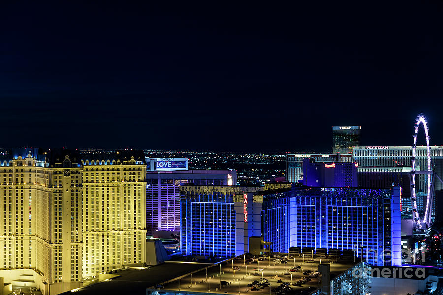 Las Vegas Photograph - The Strip, Las Vegas at night 3 by Sv