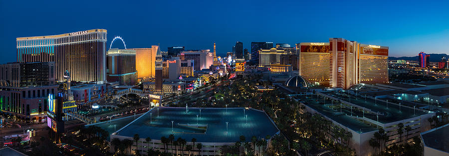 Las Vegas Photograph - The Strip Las Vegas by Steve Gadomski