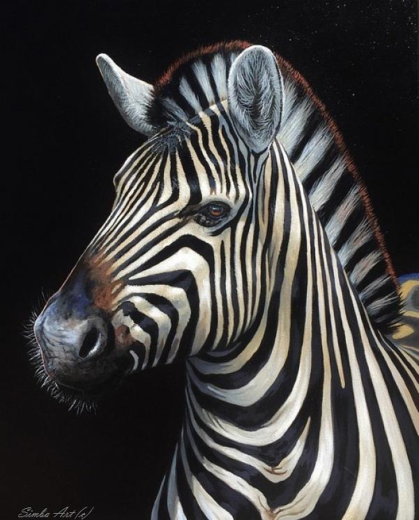 The Striped One Painting by Dr Robert Simba Makoni - Fine Art America