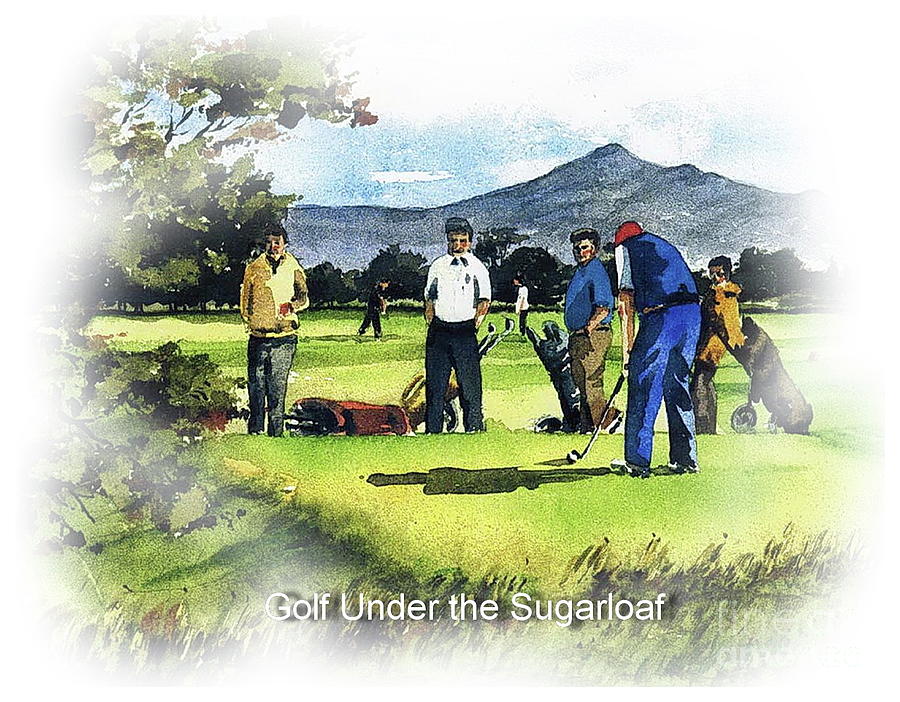 The Sugarloaf Four Ball Painting by Val Byrne