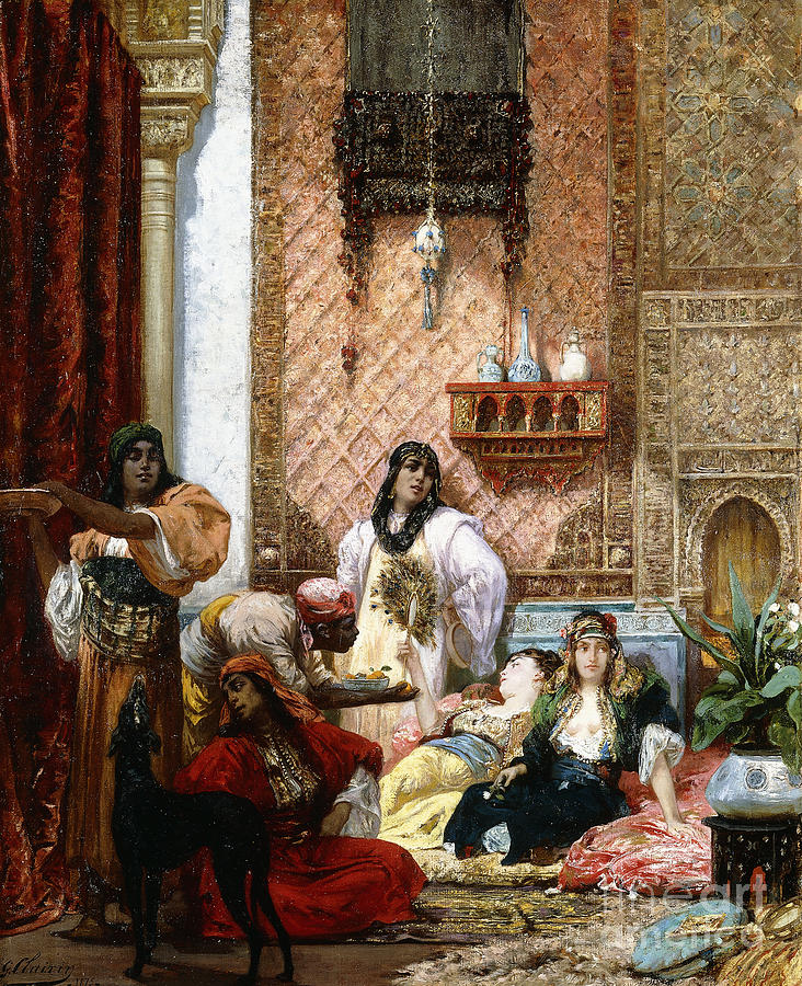 The Sultans Favorites, 1875  Painting by Georges Clairin