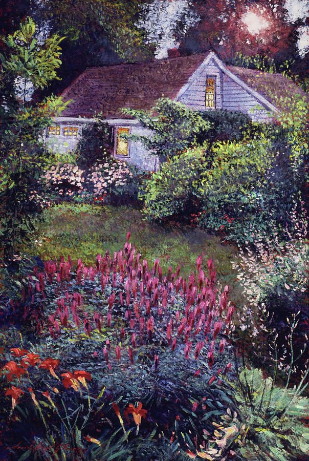 The Summer Evening Cottage Painting