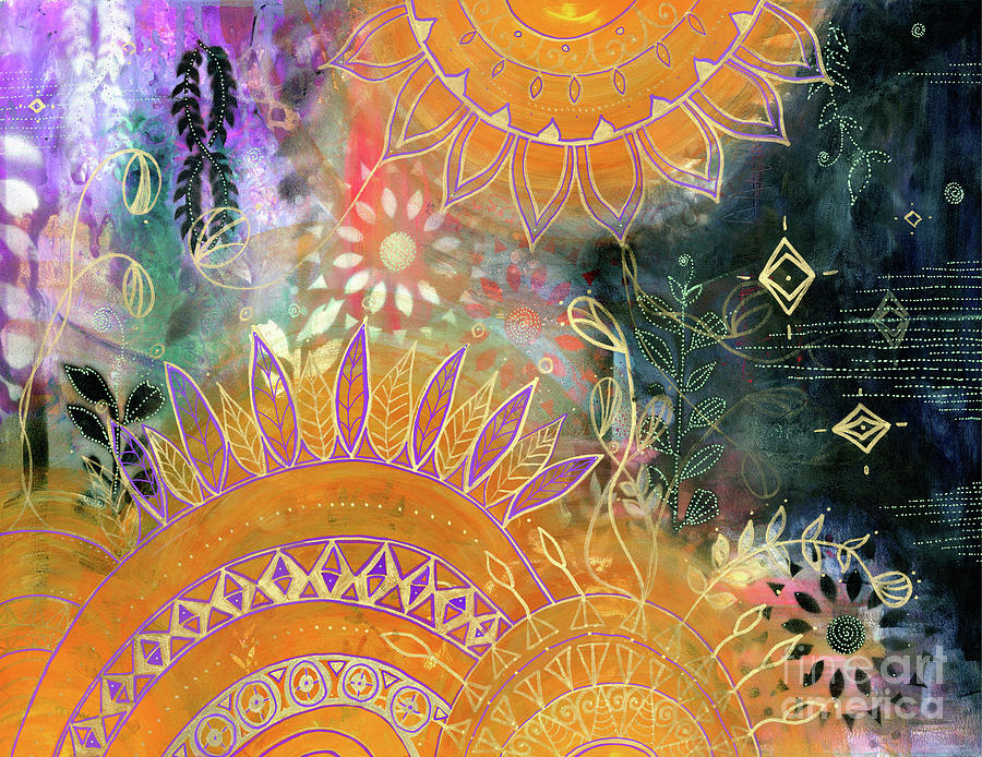 Sunflower Mixed Media - The Sun Also Rises by Julia Ostara From Thrive True dot com