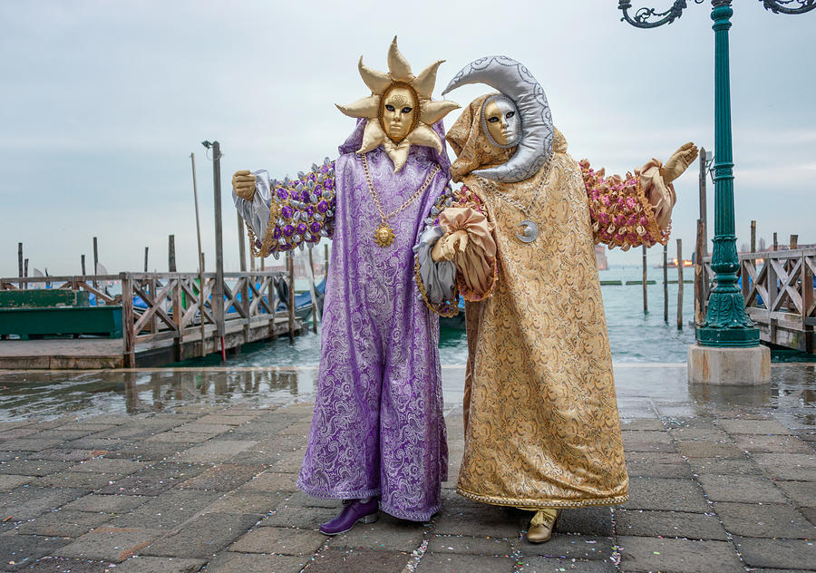 Carnevale Photograph - The Sun And The Moon by Cheryl Schneider