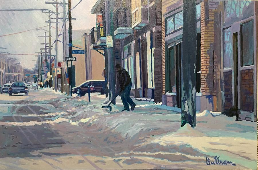 The Sun and The Snow Painting by David Buttram