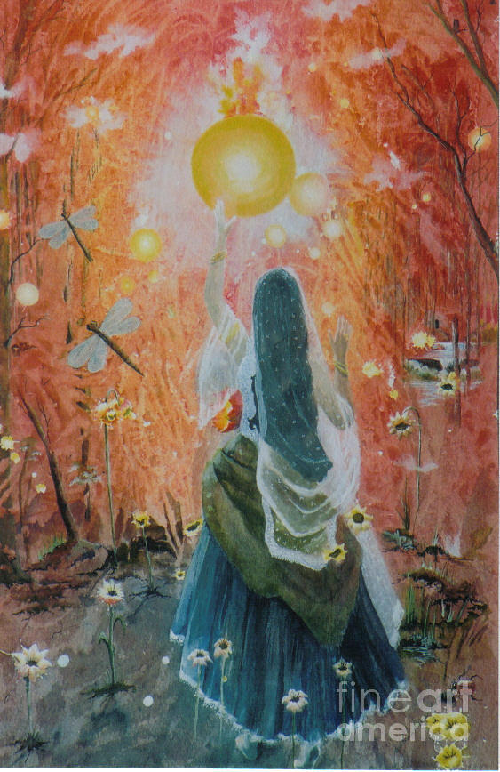 The Sun Catcher Painting by Jackie Mueller-Jones