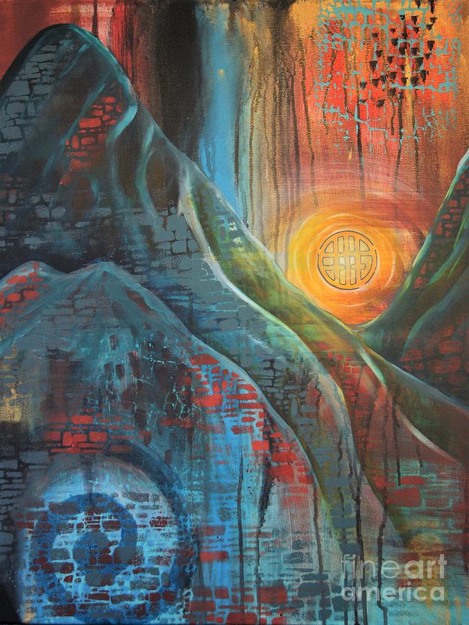 The Sun Gate by Reina Cottier Painting by Reina Cottier
