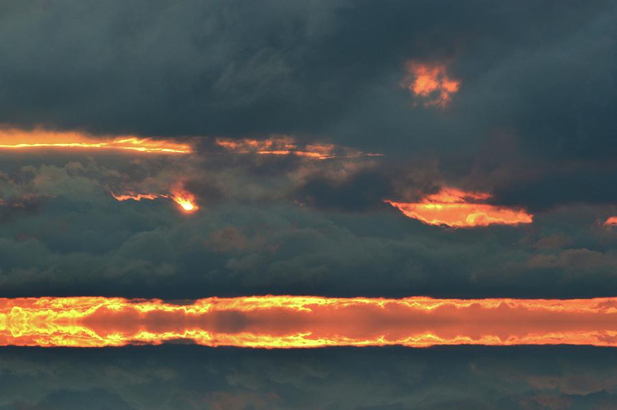 The Sun Hiding In A Cloud Two  Digital Art by Lyle Crump