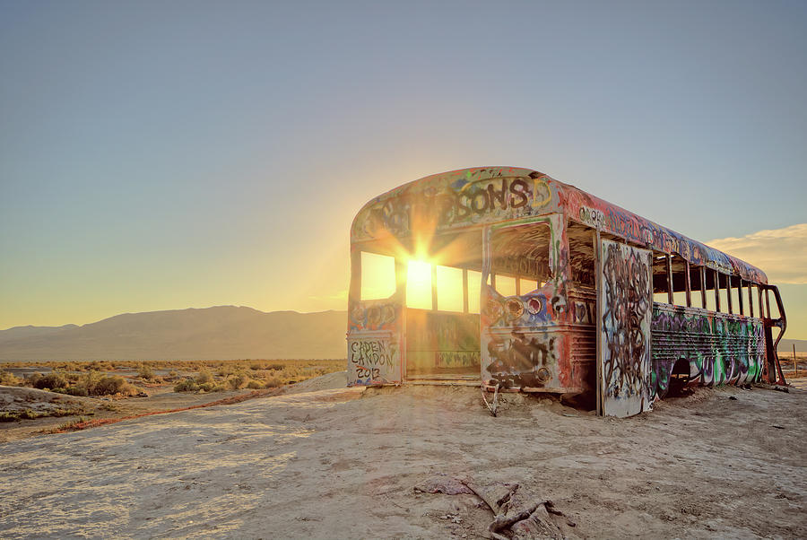 The Sun In The Bus Photograph by Joan Escala-Usarralde