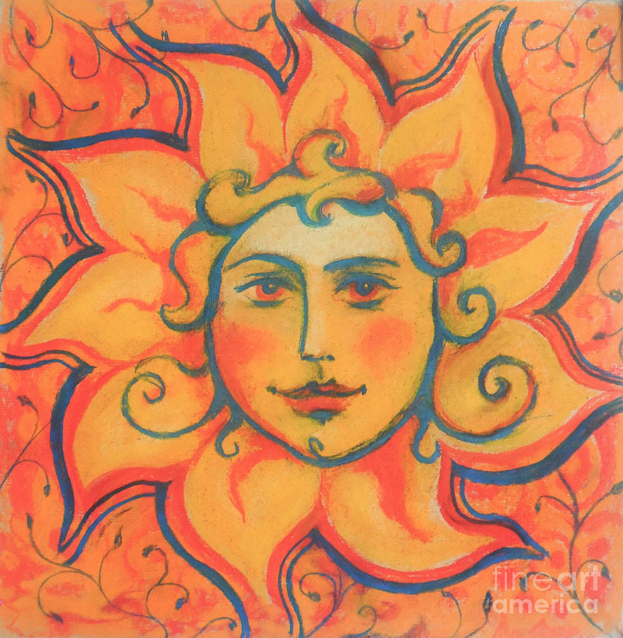 The Sun Pastel by Julia Khoroshikh