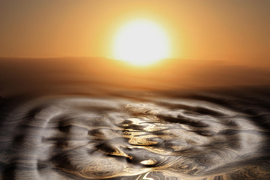 The sun on the sea Photograph by Angel Jesus De la Fuente