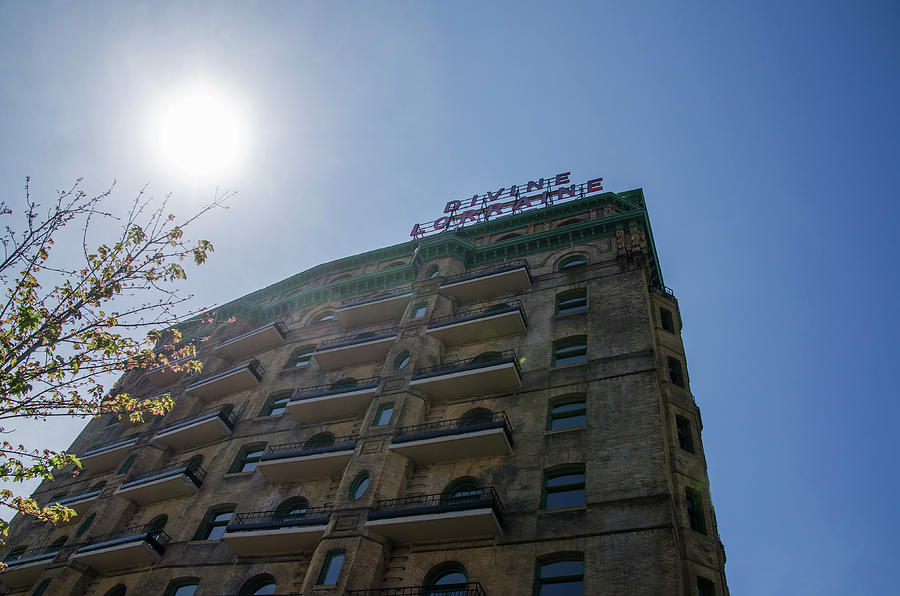 The Sun Rises on a New Day - Divine Lorraine Hotel Photograph by Bill Cannon