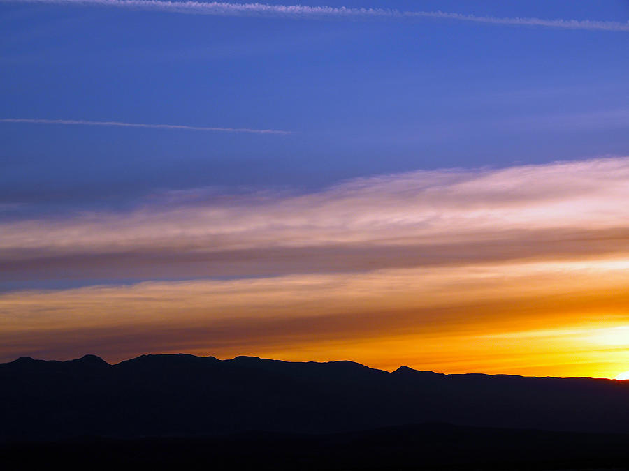 The Sun Also Rises Over Amargosa Range Photograph by Joe Schofield