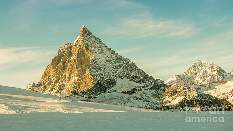 The sun sets over the Matterhorn by Fabrizio Malisan The sun sets over the Matterhorn by Fabrizio Malisan