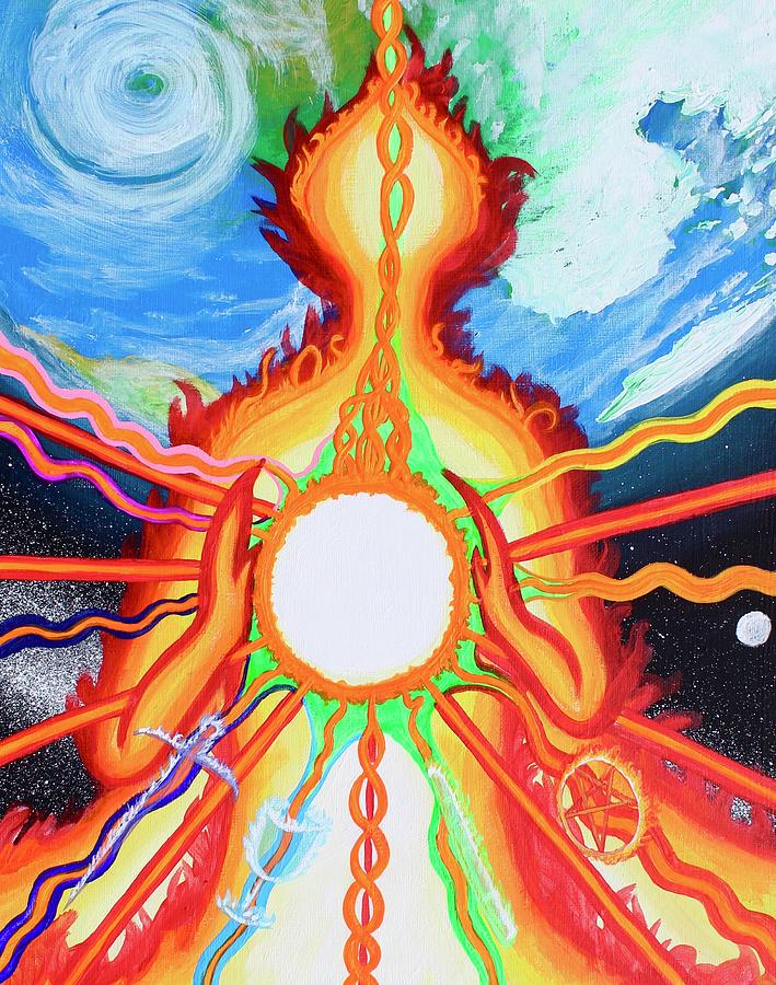 The Sun Tarot Painting by M E
